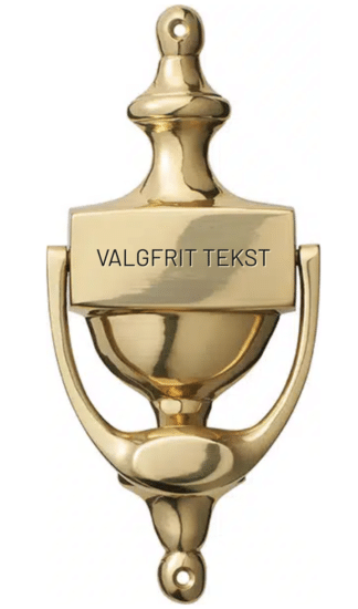 Dørhammer_blank_messing_gravering